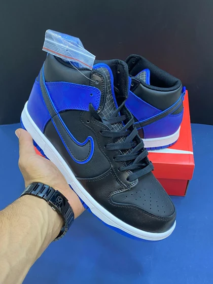 کتانی نایک دانک ساق‌دار بلو کامبو Nike Dunk High Blue Camo