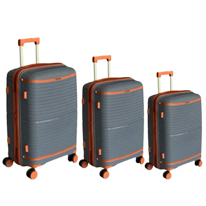 چمدان نشکن تیتان پلورا مدل TITANPLORA - TP6666 TRAVEL IN STYLE سری 4 عددی (کیف آرایشی هدیه)