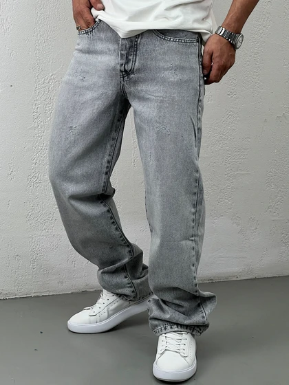 شلوار جین مردانه نیم بگ4099-7