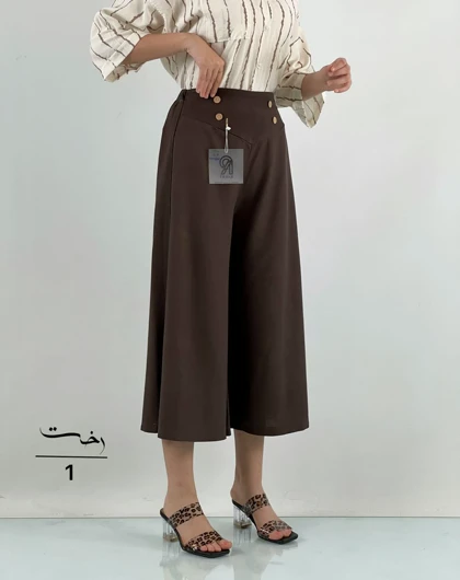 شلوار بگ دامنی چهار دکمه
