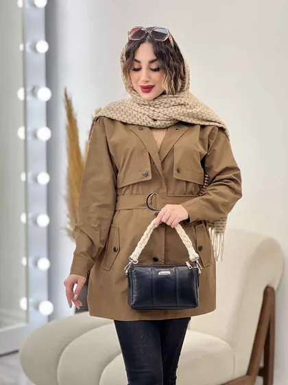 بارانی ژیله دار ساینا