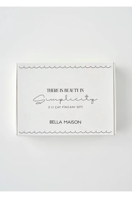 ست فنجان چای دو نفره Bella Maison مدل Simplicity - مشکی