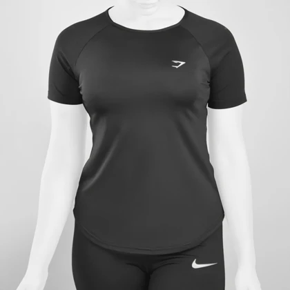 تیشرت ورزشی زنانه جیم شارک مدل RUN-Dri Fit-3E807 مشکی