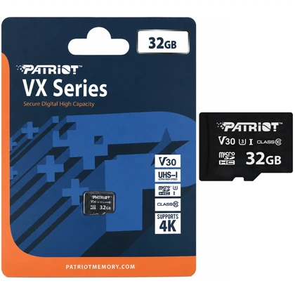 کارت حافظه میکرو اس دی پاتریوت PATRIOT مدل PSF32GVX31MCH ظرفیت 32GB