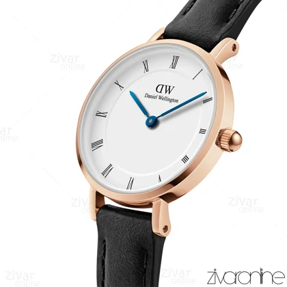 ساعت دنیل ولینگتون زنانه قاب رزگلد ایندکس یونانی 105507