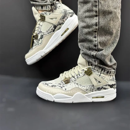 کتانی نایک ایرجردن رترو 4 پوست ماری air jordan retro 4 SNAKE SKIN