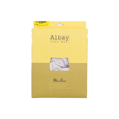 شورت نیم پا مردانه کش مخفی سفید Albay