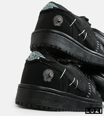 کفش کتانی مردانه و زنانه مشکی نایک NIKE jordan Vodoo