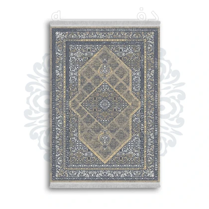 *جدید* فرشینه از جنس پارچه شانل مخمل ترک طرح فانتزی برند دفه کد 939