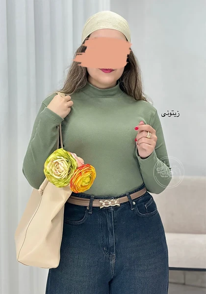 بلوز یقه گرد بلکا