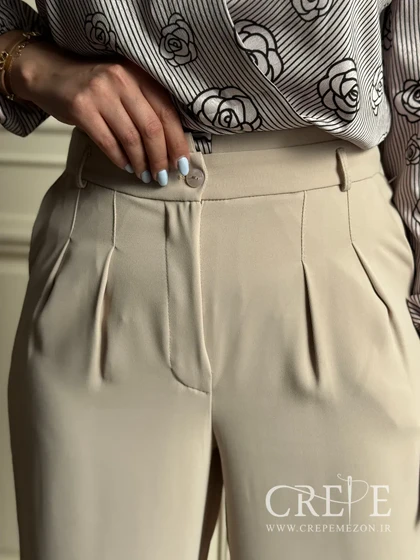 شلوار نیمبگ پیله دار قد 107