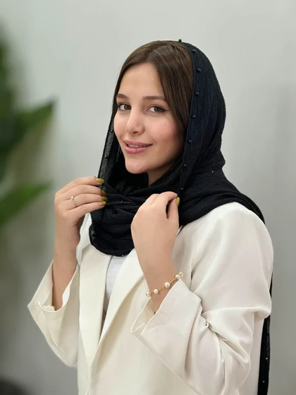شال پلیسه مروارید