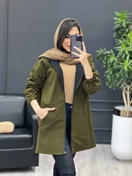 بارانی دورو کمر دار