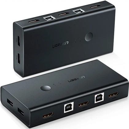 سوئیچ KVM دو پورت HDMI یوگرین UGREEN مدل CM200-50744