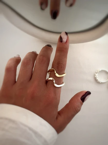 انگشترهای موج و خاویاری