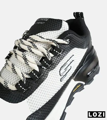 کفش کتانی طبی ورزشی سفید مشکی SKECHERS max protect مدل 7773