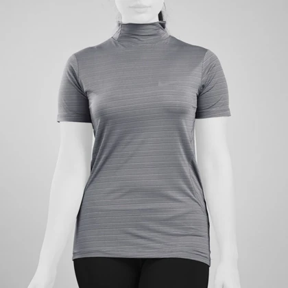 استرج آستین کوتاه ورزشی زنانه نایک مدل SRN-3B122 طوسی