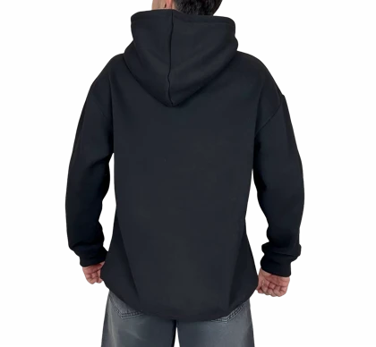 هودی مشکی اسپرت کلاهدار مردانه مدل RULGEN - جنس دورس توکرکی (گرم)