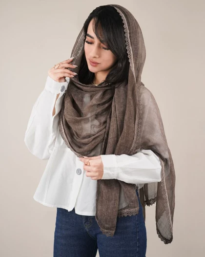 شال لینن کتان دریا کد 28661