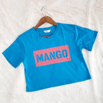 تیشرت کراپ زنانه MANGO کد Z-SA2