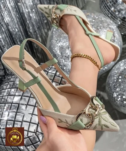 صندل مجلسی پشت‌باز زنانه سلن