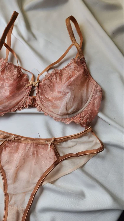 ست سوتین و شورت تمام تور زنانه BARONE کد: 345