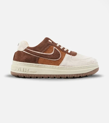 کفش کتانی بزرگ پا قهوه ای NIKE AIR FORCE