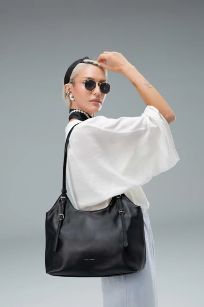 کیف دستی زنانه چرم مصنوعی دسته دار دیوید جونز DAVIDJONES
