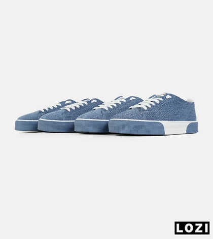 کفش کتانی مردانه آبی سفید PULL & BEAR
