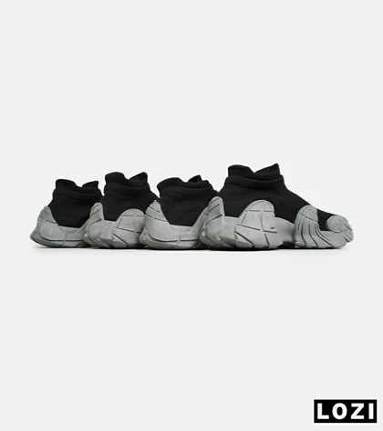 کفش کتانی مردانه مشکی طوسی BALENCIAGA مدل 6939