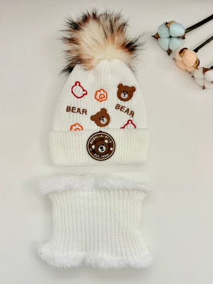 کلاه و شالگردن بچگانه دخترانه و پسرانه کپی