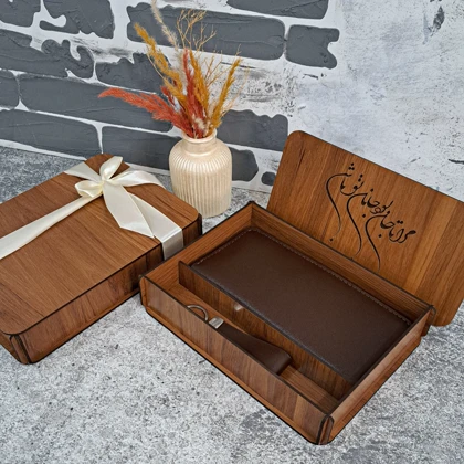 کیف پول چرم مردانه دستی چرم طبیعی ساده