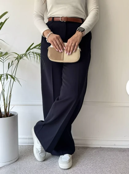 شلوار بگ زنانه کرپ سان کد 5141