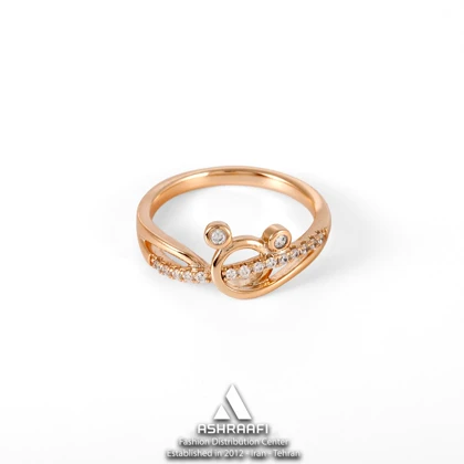 انگشتر زنانه رزگلد Women Diamond Ring RG01