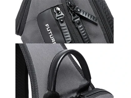 کوله پشتی تک بند یو اس بی دار 8 لیتری بنج BANGE BG-7086 Men Chest Bag Single Shoulder Bag