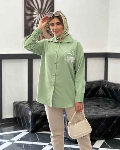 شومیز مانتویی قلبی