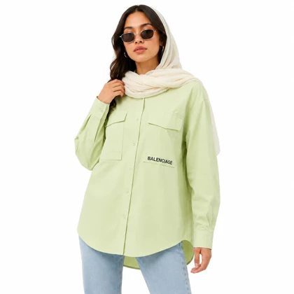 شومیز زنانه کتان کاغذی زنانه وارداتی