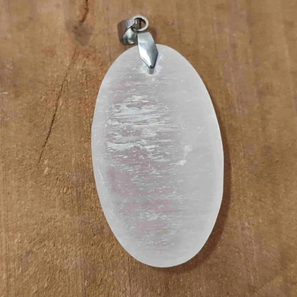 سنگ سلنایت کد 12 (به همراه زنجیر استیل و بند چرمی)