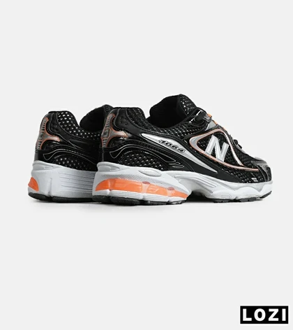 کفش کتانی مردانه و زنانه مشکی سفید نارنجی NEW BALANCE 1064 مدل 8152