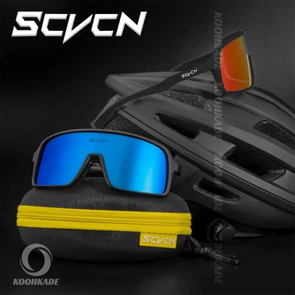 عینک KAPVOE SCVCNS60 01 فریم مشکی لنز قرمز نارنجی