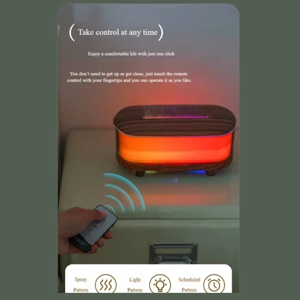 دستگاه بخور و رطوبت ساز هوشمند مدل HY27 با چراغ خواب RGB