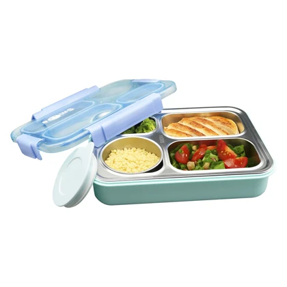 ظرف غذا لانچ باکس مدل 4Box-Love Smile ظرفیت 1.5 لیتر