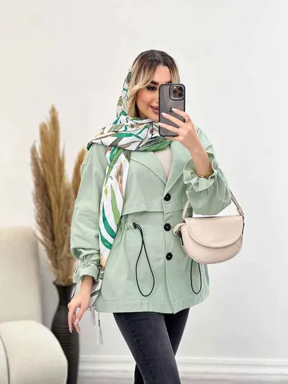 مانتو لینن ژیله دار دلوین