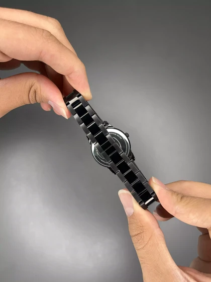 ساعت مچی سیکو فول دیت بند و صفحه مشکی Seiko