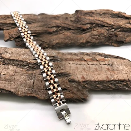 دستبند رولکس بافت وسط باریک 40042