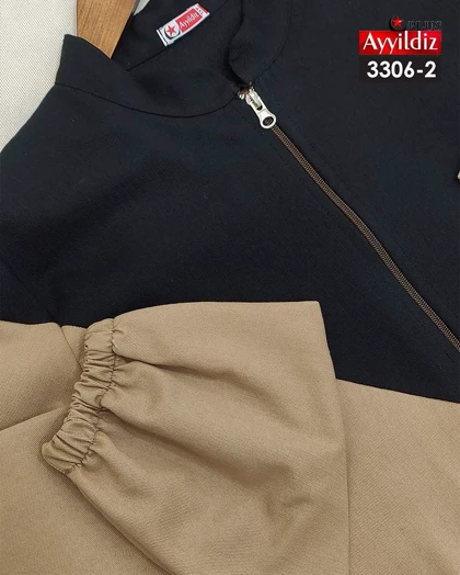 سویشرت مانتویی زنانه سایز بزرگ کد 3306