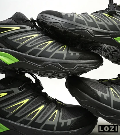کفش کتانی مشکی سبز سالومون Salomon X ULTRA