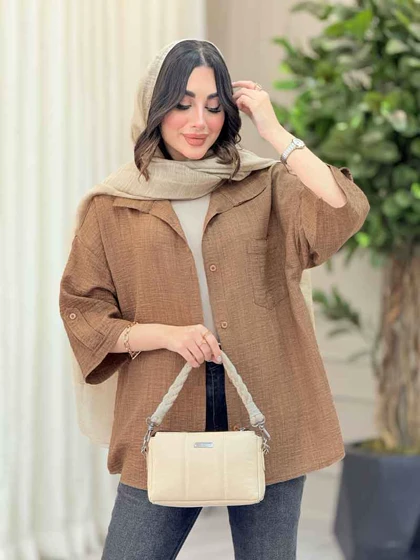 شومیز آستین پاگن ثمین
