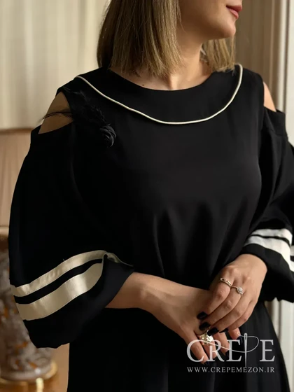 پیراهن اورسایز سرشانه باز
