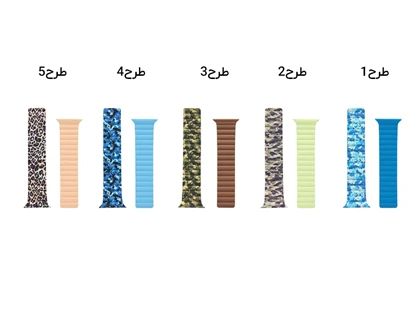 بند سیلیکونی مگنتی دو رو اپل واچ 44-45 میلی متر گرین Green Apple Watch 44/45mm Silicone + Magnets Strap